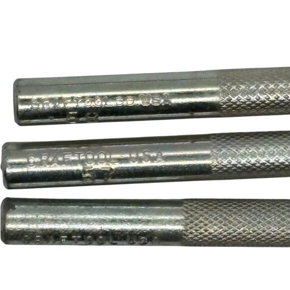 Craftool & General USA Leatherworking Tools Set Of 6 - Picture 4 of 5